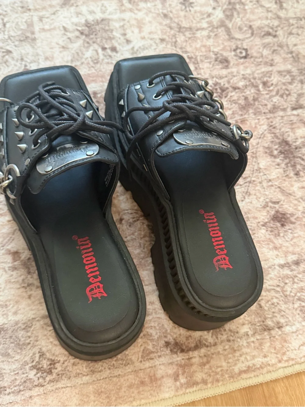 New Demonia Wrath 03 Platform Slide Sandles